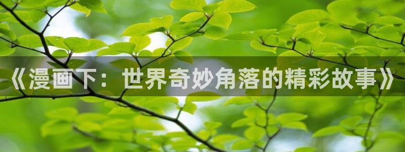 漫画虫虫漫画：《漫画下：世界奇妙角落的精彩故事》